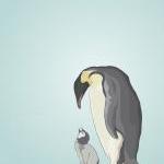 Emperor Penguins - Blue Gre..