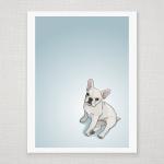 White French Bulldog Puppy..