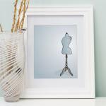 Blue Dress Form - Digitally..