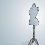 Blue Dress Form - Digitally..